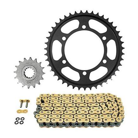 160562 KIT CHAINE ADAPTABLE YAMAHA 1000 YZF R1 1998>2003 530 16x43 (DIAM COURONNE 110-130-10.25) (DEMULTIPLICATION ORIGINE) 