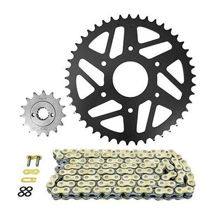 160505 KIT CHAINE ADAPTABLE KTM 390 DUKE 2014>2019, DUKE ABS 2014>2019 520 15x45 (DEMULTIPLICATION ORIGINE) -AFAM- xxx Info 