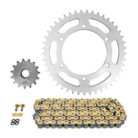 160553 KIT CHAINE ADAPTABLE YAMAHA 660 XT R 2004>2016 520 15x45 (DIAM COURONNE 125-145-10.5) (DEMULTIPLICATION ORIGINE) -AF