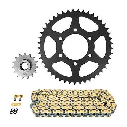 160497 KIT CHAINE ADAPTABLE KAWASAKI 800 Z-ZR 2013>2016 520 15x45 (DIAM COURONNE 80-104-10.5) (DEMULTIPLICATION ORIGINE) -A