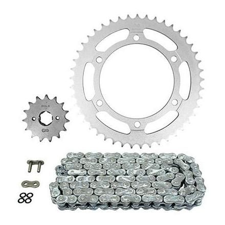 160462 KIT CHAINE ADAPTABLE HONDA 650 NX DOMINATOR 1988> 520 15x45 (DIAM COURONNE 130-150-10.5) (DEMULTIPLICATION ORIGINE) 