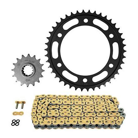 160458 KIT CHAINE ADAPTABLE HONDA 600 CBR RR 2003>2006 525 16x42 (DIAM COURONNE 134-160-10.25) (DEMULTIPLICATION ORIGINE) -