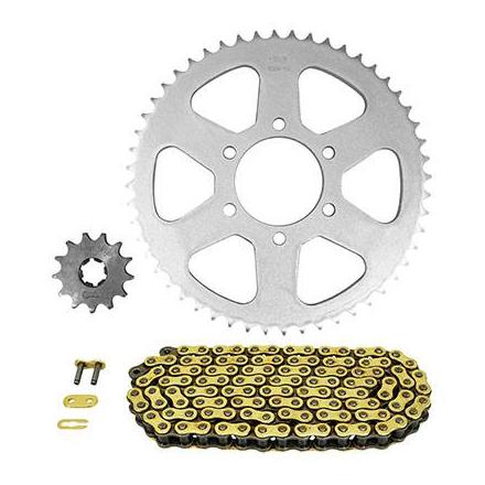 160406 KIT CHAINE ADAPTABLE YAMAHA 125 TY 1976>1989 428 13x52 (DIAM COURONNE 62-80-8.5) (DEMULTIPLICATION ORIGINE) -AFAM- x