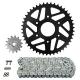 160382 KIT CHAINE ADAPTABLE KTM 125 DUKE 4T 2014>2019 520 14x45 (DEMULTIPLICATION ORIGINE) -AFAM- xxx Info 