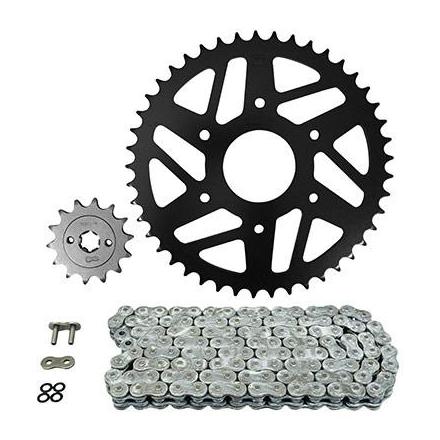 160382 KIT CHAINE ADAPTABLE KTM 125 DUKE 4T 2014>2019 520 14x45 (DEMULTIPLICATION ORIGINE) -AFAM- xxx Info 