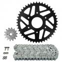 KIT CHAINE ADAPTABLE KTM 125 DUKE ABS 2014-2020 520 14x45 (DEMULTIPLICATION ORIGINE) -AFAM-