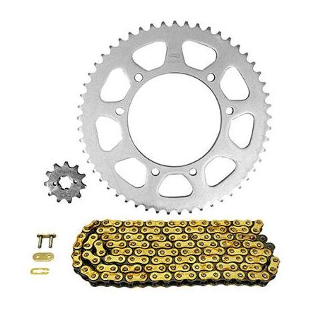 160345 KIT CHAINE ADAPTABLE DERBI 50 SENDA R XRACE 2006>2010 420 11x53 (DIAM COURONNE 105-125-8.5) (DEMULTIPLICATION ORIGINE