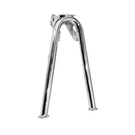 160247 BEQUILLE CYCLO CENTRALE ADAPTABLE PEUGEOT 103 MVL CHROME (H 265mm) -SELECTION P2R- xxx Info 