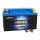 160280 BATTERIE 12V 2,4 Ah LTX7A-BS SHIDO LITHIUM ION PRET A L'EMPLOI (Lg150xL87xH93) REMPLACE YTX7A-BS xxx Info 