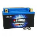 BATTERIE 12V 2,4 Ah LTX7A-BS SHIDO LITHIUM ION PRETE A L'EMPLOI (Lg150xL87xH93) REMPLACE YTX7A-BS