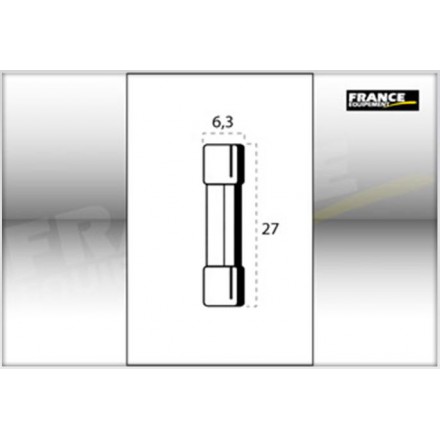 Fusible verre 6,3 X 27MM 15 Ampères (unité)