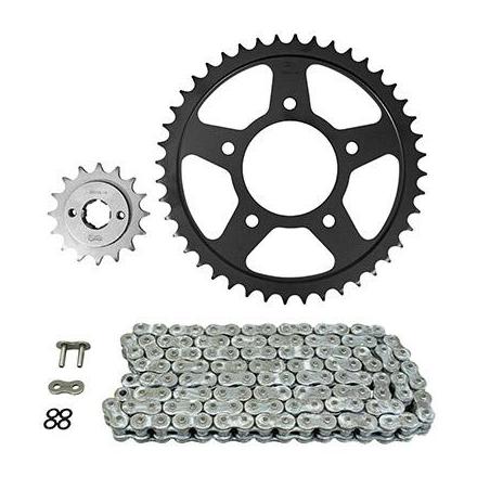 160467 KIT CHAINE ADAPTABLE HONDA 600 VT SHADOW 1986> 525 16x44 (DIAM COURONNE 80-110-10.5) (DEMULTIPLICATION ORIGINE) -AFA