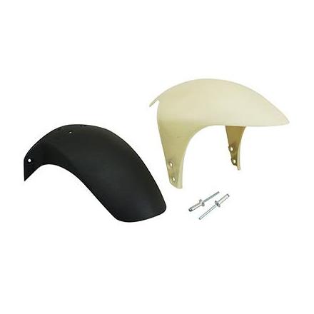 158905 GARDE BOUE SCOOT AV ADAPTABLE GILERA 50-125 DNA 1997>2006 BLANC-NOIR -P2R- xxx Info 