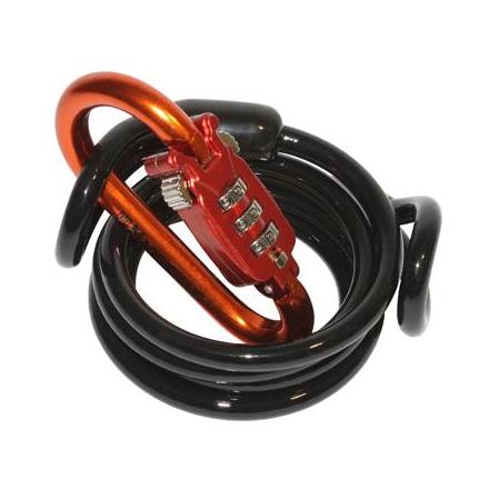 29121 ANTIVOL CASQUE ET ACCESSOIRES AVEC MOUSQUETON A COMBINAISON 1,20M xxx Info 