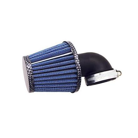 148354 FILTRE A AIR REPLAY KN MIDDLE FC CARBONE-BLEU FIXATION COUDE DIAM 35-28 xxx Info 