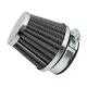 158756 FILTRE A AIR REPLAY KN GRILLE ACIER CHROME FIXATION DROITE DIAM 55 mm xxx Info 