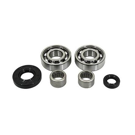 160257 ROULEMENT BOITE DE VITESSES + CAGE AIGUILLES 50 A BOITE SKF POUR DERBI 50 SENDA (2x6203 C4 + 2 x HK1412 + 2 SPI 12x20x5 -
