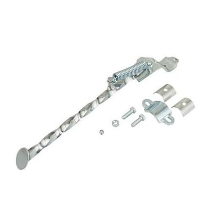 160609 BEQUILLE CYCLO LATERALE ADAPTABLE PEUGEOT 103 SP, MVL TORSADE CHROME (LONGUEUR 320mm) -SELECTION P2R- xxx Info 