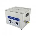NETTOYEUR-BAC ULTRASONS PROFESSIONNEL ANALOGIQUE 15L 360 WATTS AVEC VANNE DE VIDANGE (330x300x150mm) (QUALITE PREMIUM)
