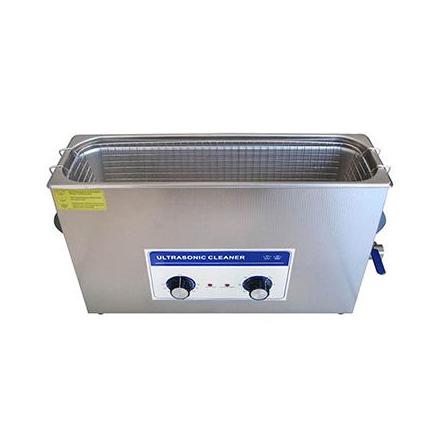 161700 NETTOYEUR-BAC ULTRASONS PROFESSIONNEL ANALOGIQUE 10L 240 WATTS AVEC VANNE DE VIDANGE (505x135x150mm) -SPECIAL RAMPE DE C