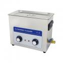 NETTOYEUR-BAC ULTRASONS PROFESSIONNEL ANALOGIQUE 6L 180 WATTS AVEC VANNE DE VIDANGE (300x150x150mm) (QUALITE PREMIUM)