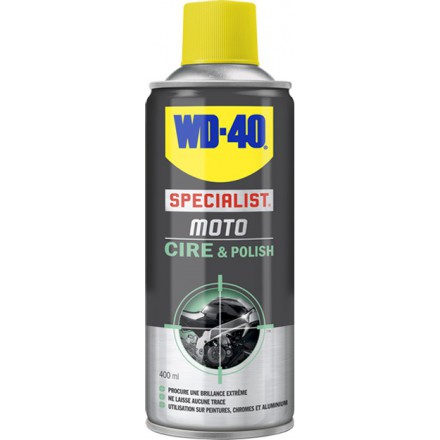 Spray lubrifiant SPECIALIST MOTO CIRE & POLISH WD-40 (400ml)