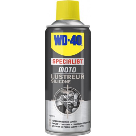 Spray lubrifiant SPECIALIST MOTO LUSTREUR SILICONE WD-40 (400ml)