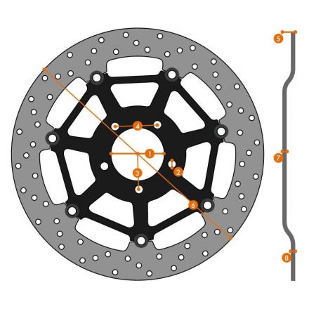  DEMANDE DE DEVIS POUR LA FABRICATION DE DISQUE DE FREIN FLOTTANT SUR MESURE FRANCE EQUIPEMENT Disque de frein