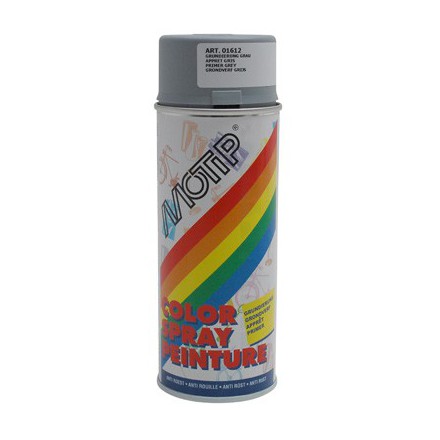 Bombe de peinture Motip Glycero apprêt Gris spray (400ml)