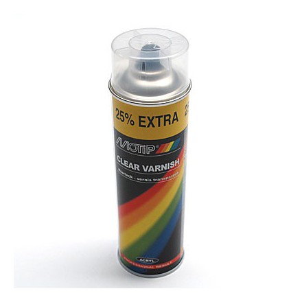 Bombe de peinture Motip Acrylique Brillant Vernis (400ml + 25%)