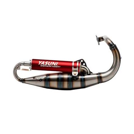 160322 POT SCOOT YASUNI R POUR PEUGEOT 50 TKR, TREKKER, SPEEDFIGHT 1 ET 2, VIVACITY, BUXY (SILENCIEUX ROUGE) -TUB1002R- 2 Géné