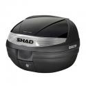 TOP CASE SHAD SH29 NOIR 29L AVEC PLATINE POUR SCOOTER-MAXISCOOTER (CONTENANCE 1 CASQUE INTEGRAL + 1 PAIRE DE GANTS) (L40xH30xP38