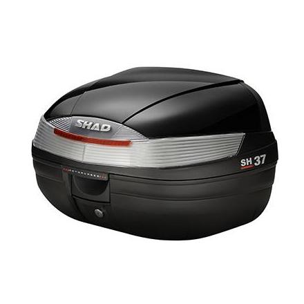 161211 TOP CASE SHAD SH37 NOIR 37L AVEC PLATINE (CONTENANCE 2 CASQUES JET OU 1 CASQUE INTEGRAL + ACCESSOIRES) (L49xH31xP40cm) (