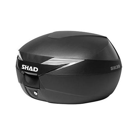 161386 TOP CASE SHAD SH39 NOIR 39L AVEC PLATINE (CONTENANCE 1 CASQUE INTEGRAL + 1 CASQUE JET) (L51xH32xP43cm) (D0B39100) Top Ca