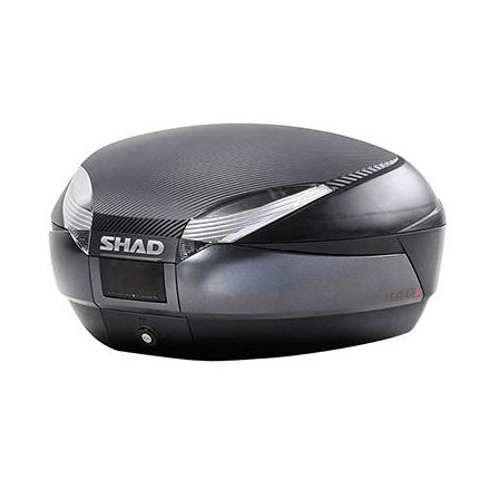 161391 TOP CASE SHAD SH48 GRIS FONCE 48L AVEC AVEC PLATINE (CONTENANCE 2 CASQUES INTEGRAUX) (L61xH31xP46cm) (D0B48306R) Top Cas