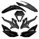 162519 CARROSSERIE-CARENAGE 50 A BOITE ADAPTABLE BETA 50 RR 2012> NOIR (KIT 7 PIECES) -P2R- 2 Général | Fp-moto.com