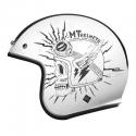 CASQUE JET MT LE MANS 2 SV DILER BLANC BRILLANT XS