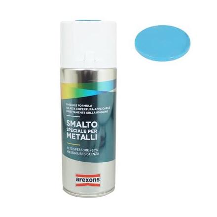 163191 BOMBE DE PEINTURE AREXONS SMALTO SPECIAL METAL BRILLANT BLEU RAL 5012 spray 400 ml (3206) 2 Général | Fp-moto.com