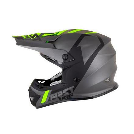 167750 CASQUE CROSS ADULTE FIRST RACING K2 GRIS-FLUO-NOIR S 2 Général | Fp-moto.com