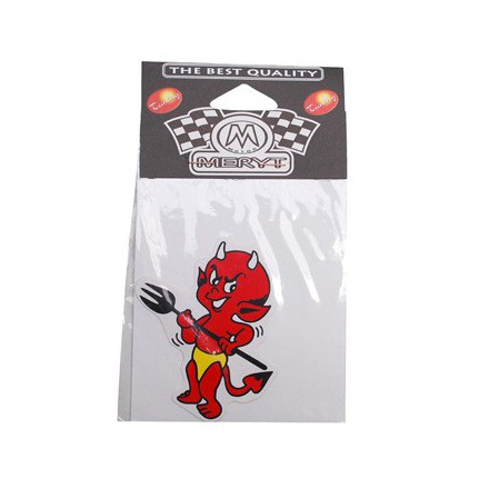 Autocollants Devil Petit Rouge Avec Trident