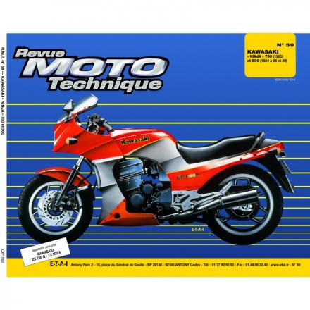 Revue Moto Technique RMT 59.2 KAWASAKI NINJA 750 (1985) - 900 (1984 à 1989)
