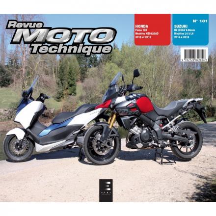 Revue Moto Technique RMT 181 HONDA FORZA 125 (2015 à 2016) + SUZUKI V-Strom 1000 (2014 à 2016)