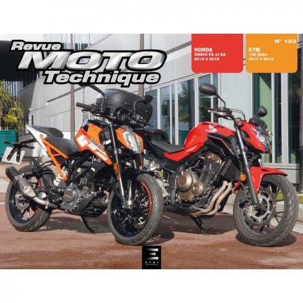 Revue Moto Technique RMT 193 KTM DUKE 125 (2017 à 2019) + HONDA CB500FA&XA & CBR500RA (2016 à 2018)