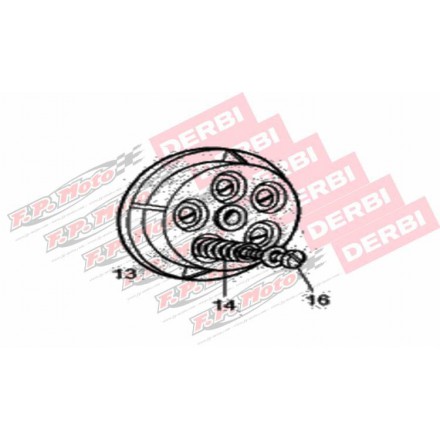 Plateau d'embrayage N°13 (Moteur Derbi Euro 3 2006 et +)