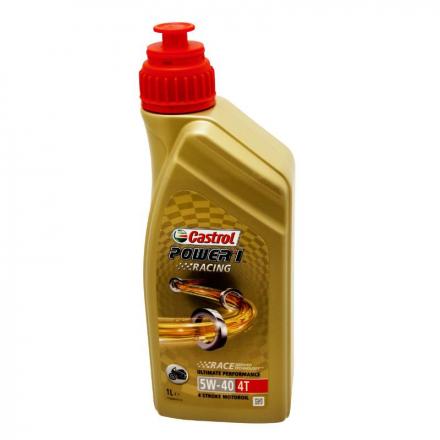 150306 HUILE MOTEUR 4 TEMPS CASTROL POWER 1 RACING 4T 5W40 (1 L) 100% SYNTHETIQUE - RECOMMANDATION BMW Lubrifiants et nettoya