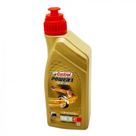 150307 HUILE MOTEUR 4 TEMPS CASTROL POWER 1 RACING 4T 10W30 (1 L) 100% SYNTHETIQUE - RECOMMANDATION HONDA Lubrifiants et netto