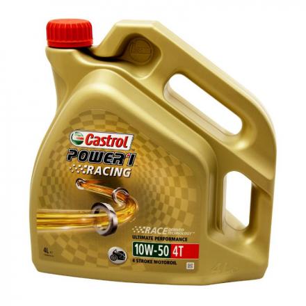 150311 HUILE MOTEUR 4 TEMPS CASTROL POWER 1 RACING 4T 10W50 (4 L) 100% SYNTHETIQUE Lubrifiants et nettoyants | Fp-moto.com 