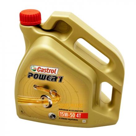 150316 HUILE MOTEUR 4 TEMPS CASTROL POWER 1 4T 15W50 (4 L) SEMI-SYNTHETIQUE Lubrifiants et nettoyants | Fp-moto.com garage 