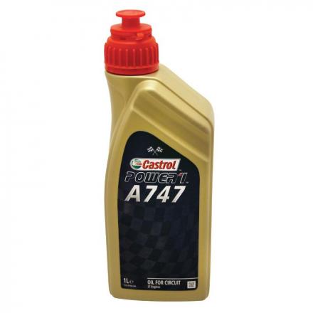 150326 HUILE MOTEUR 2 TEMPS CASTROL A747 (1 L) COMPETITION SEMI-SYNTHETIQUE (A BASE D'HUILE DE RICIN) Lubrifiants et nettoyants