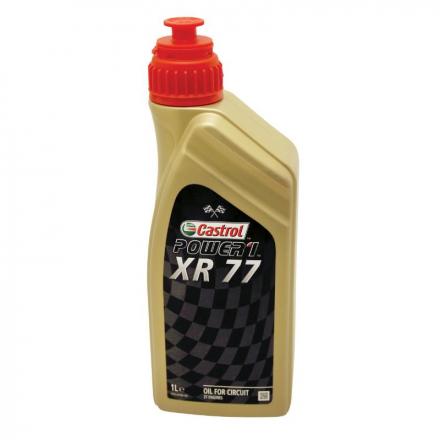 150327 HUILE MOTEUR 2 TEMPS CASTROL XR 77 (1 L) COMPETITION 100 % SYNTHETIQUE (AGREEE POUR LES COURSES DE MOTO GRAND PRIX) Lub